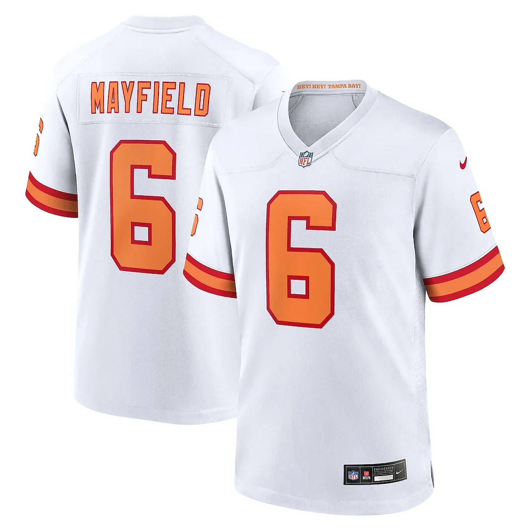Zennovawear Baker Mayfield '76 Tampa Bay Buccaneers Player Game Jersey - White