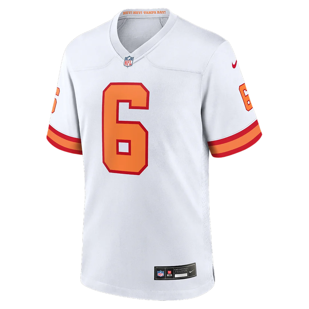 Zennovawear Baker Mayfield '76 Tampa Bay Buccaneers Player Game Jersey - White