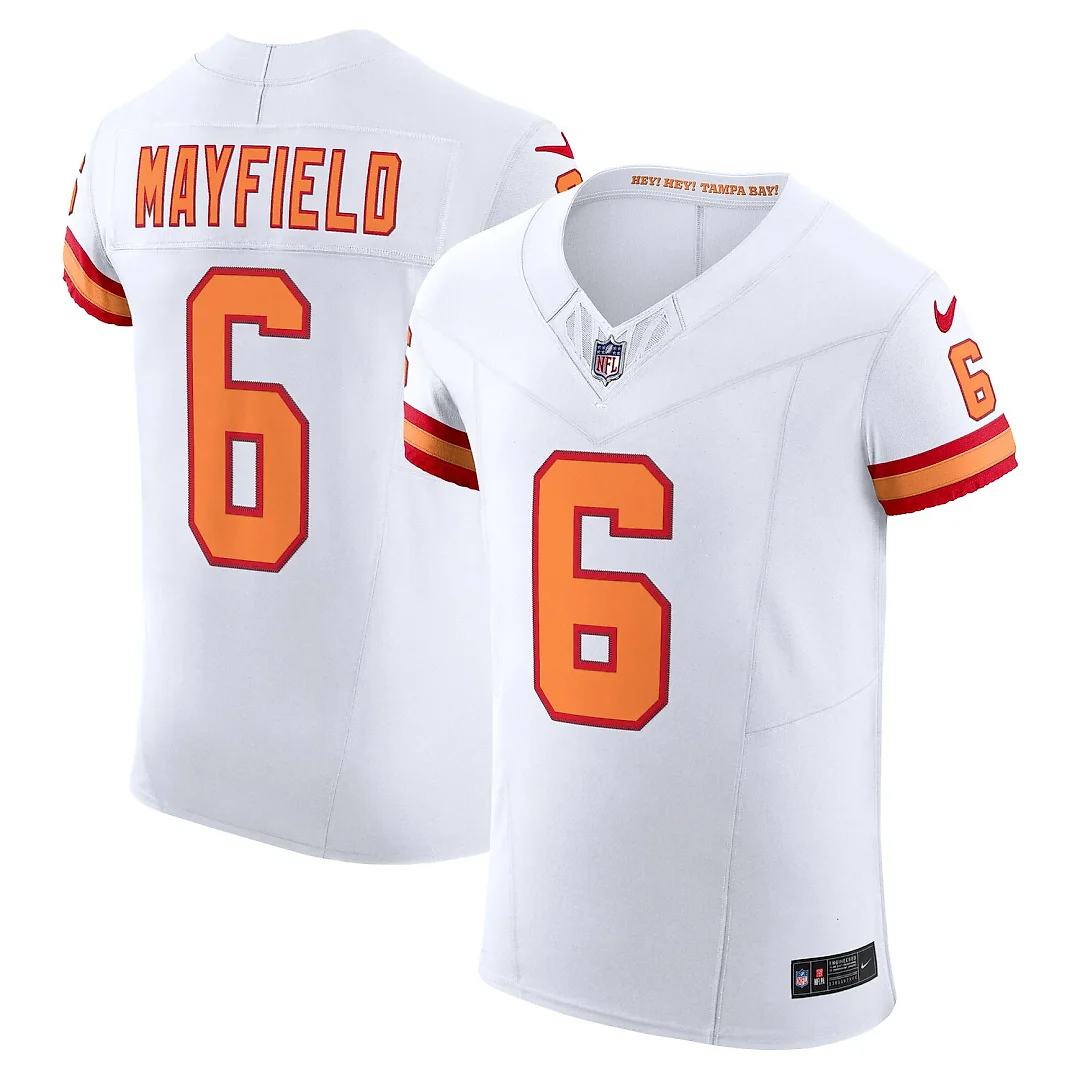 Zennovawear Baker Mayfield Tampa Bay Buccaneers The '76 Jersey Vapor FUSE. Elite Jersey - White