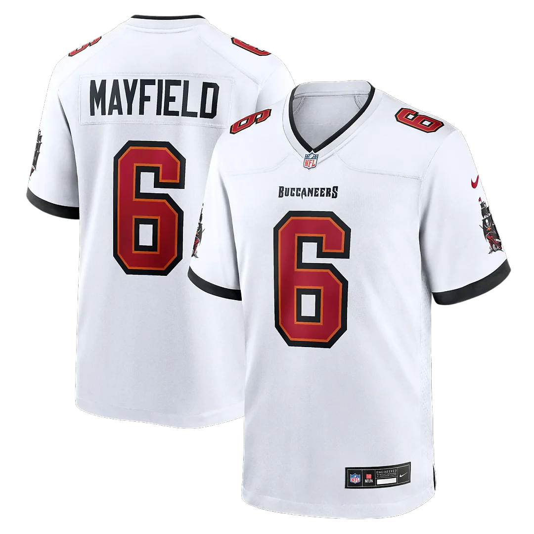 Zennovawear Baker Mayfield Tampa Bay Buccaneers Away Game Jersey - White