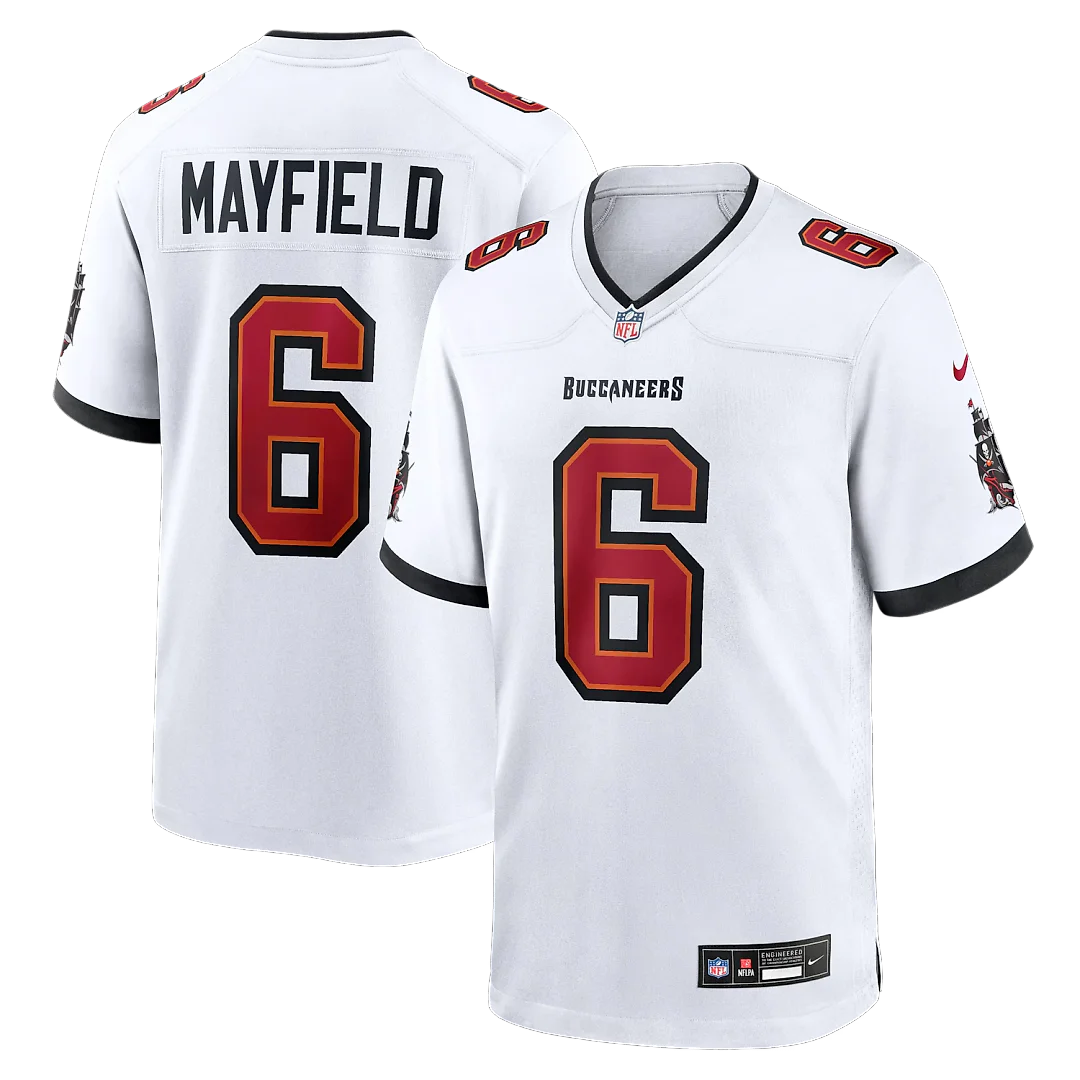 Zennovawear Baker Mayfield Tampa Bay Buccaneers Away Game Jersey - White