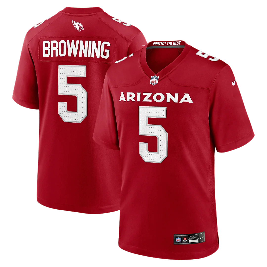 Zennovawear Baron Browning Arizona Cardinals Team Game Jersey - Cardinal