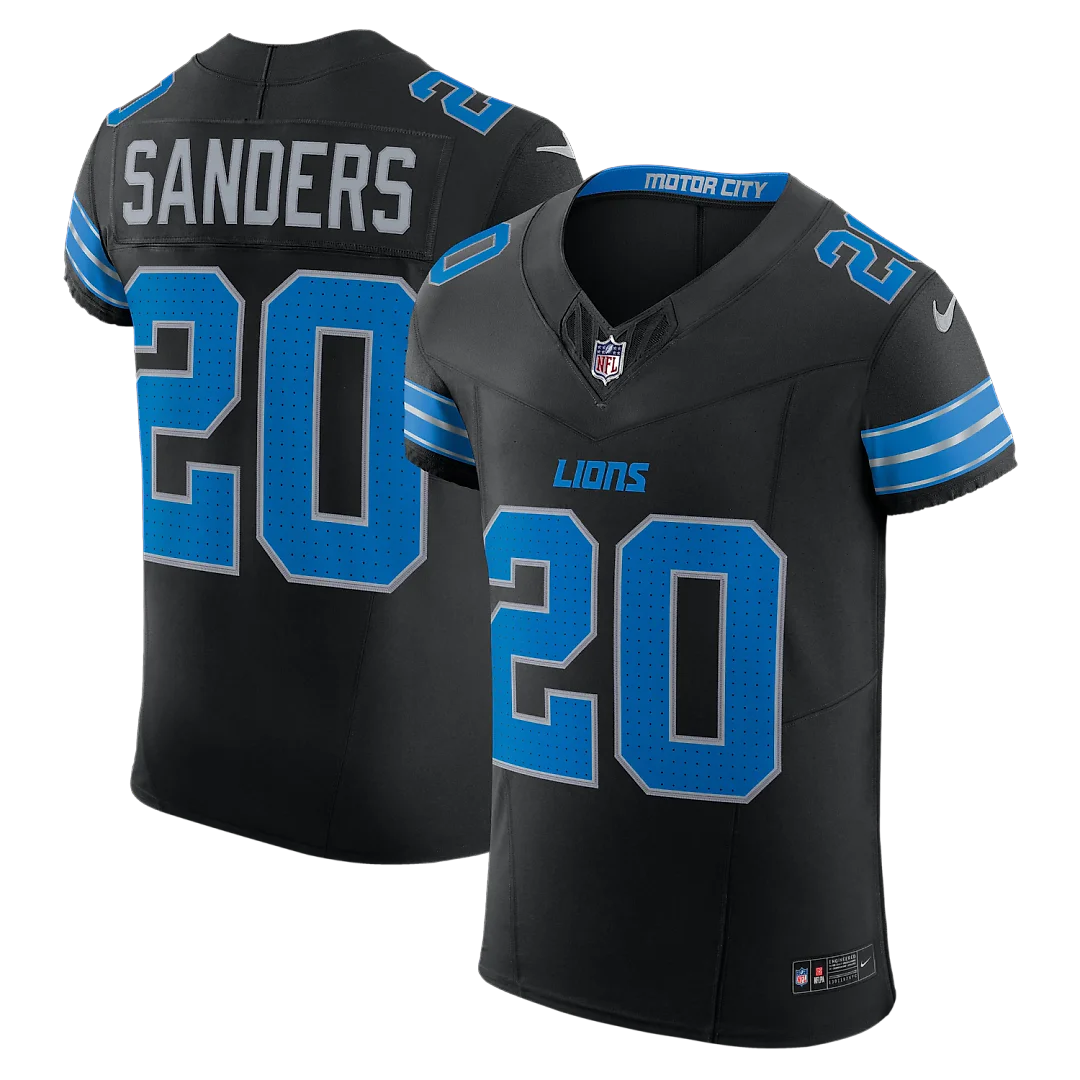 Zennovawear Barry Sanders Detroit Lions Alternate Vapor FUSE. Elite Jersey - Black