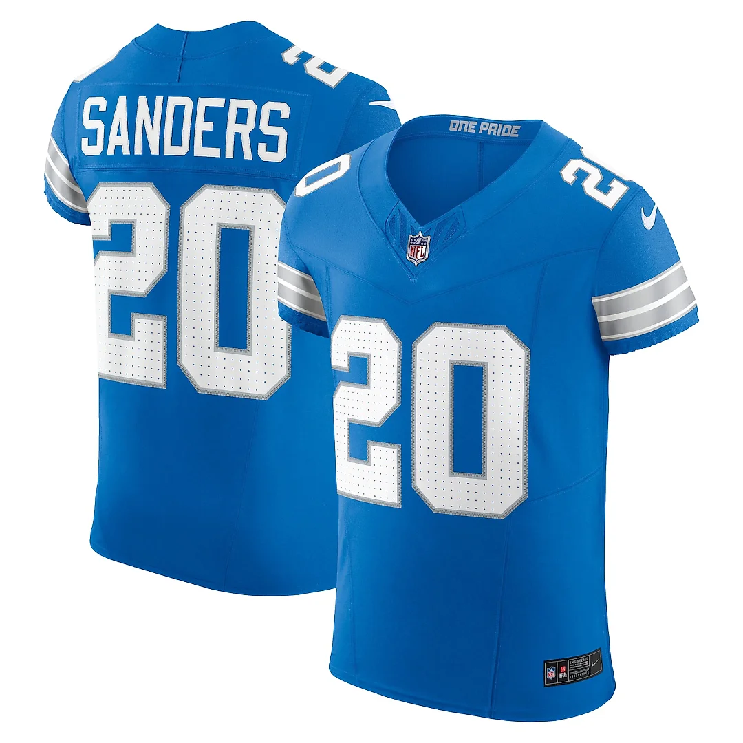 Zennovawear Barry Sanders Detroit Lions Team Vapor FUSE. Elite Jersey - Blue