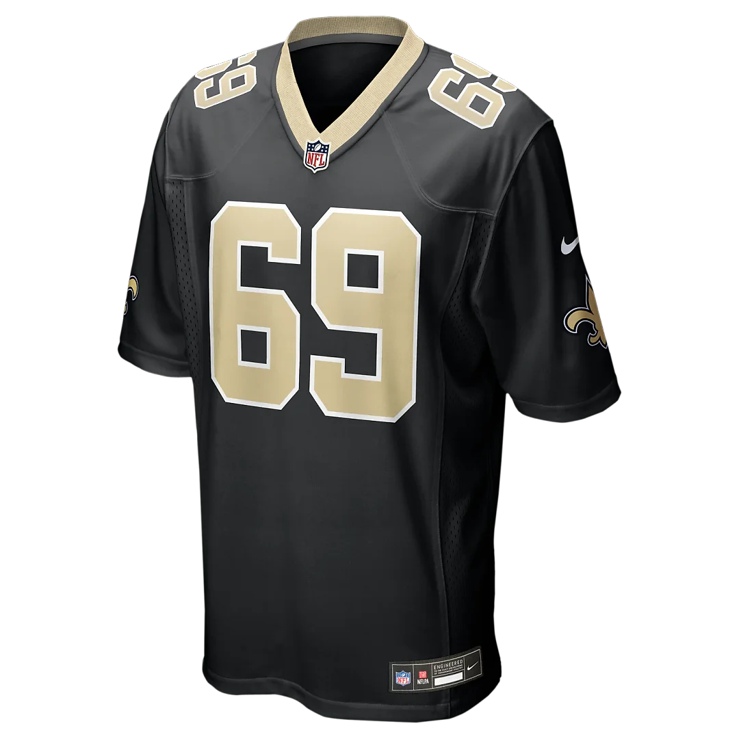 Zennovawear Barry Wesley New Orleans Saints Team Game Jersey - Black