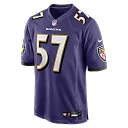 Zennovawear Bart Scott Baltimore Ravens Game Retired Player Jersey - Purple