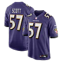 Zennovawear Bart Scott Baltimore Ravens Game Retired Player Jersey - Purple