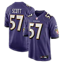 Zennovawear Bart Scott Baltimore Ravens Game Retired Player Jersey - Purple
