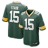 Zennovawear Bart Starr Green Bay Packers Game Retired Player Jersey - Green