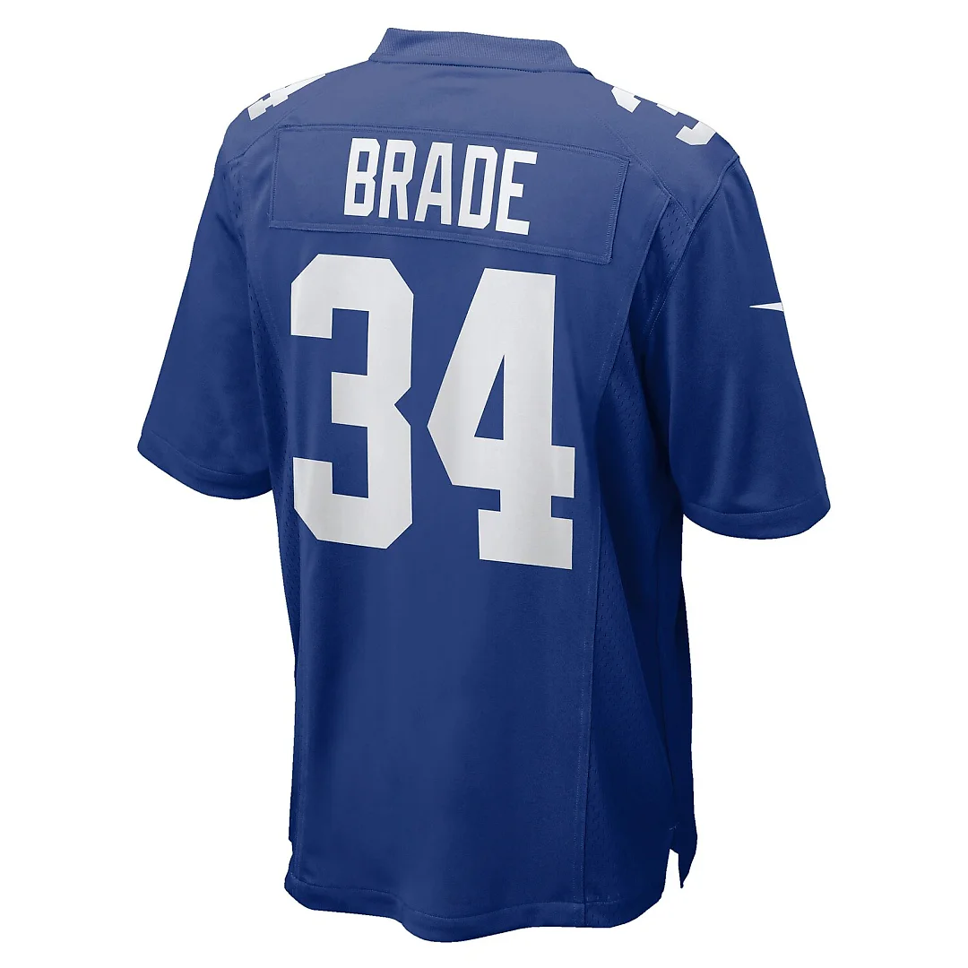 Zennovawear Beau Brade New York Giants Team Game Jersey - Royal
