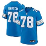 Zennovawear Ben Bartch Detroit Lions Team Game Jersey - Blue