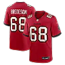 Zennovawear Ben Bredeson Tampa Bay Buccaneers Game Jersey - Red