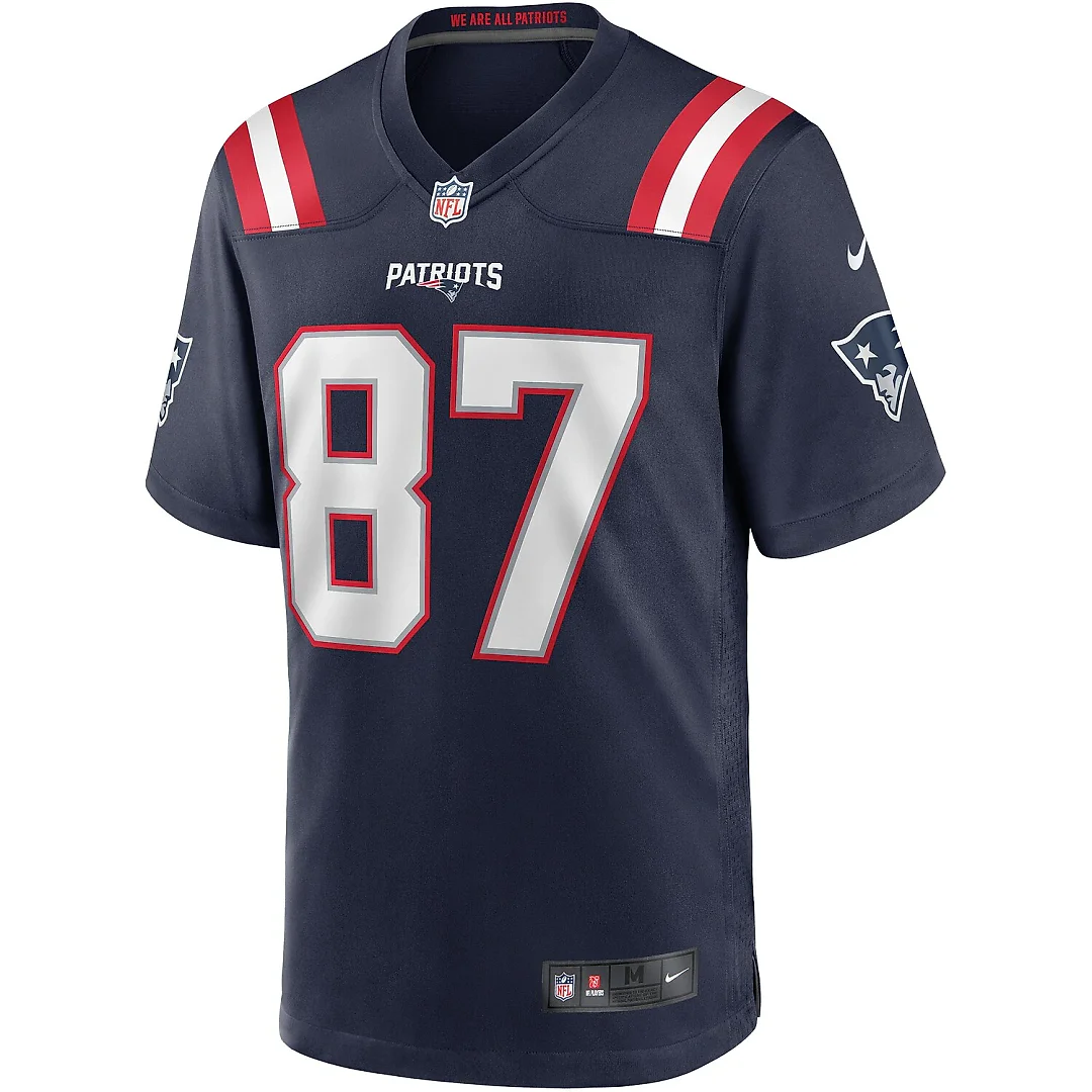 Zennovawear Ben Coates New England Patriots Game Retired Player Jersey - Navy