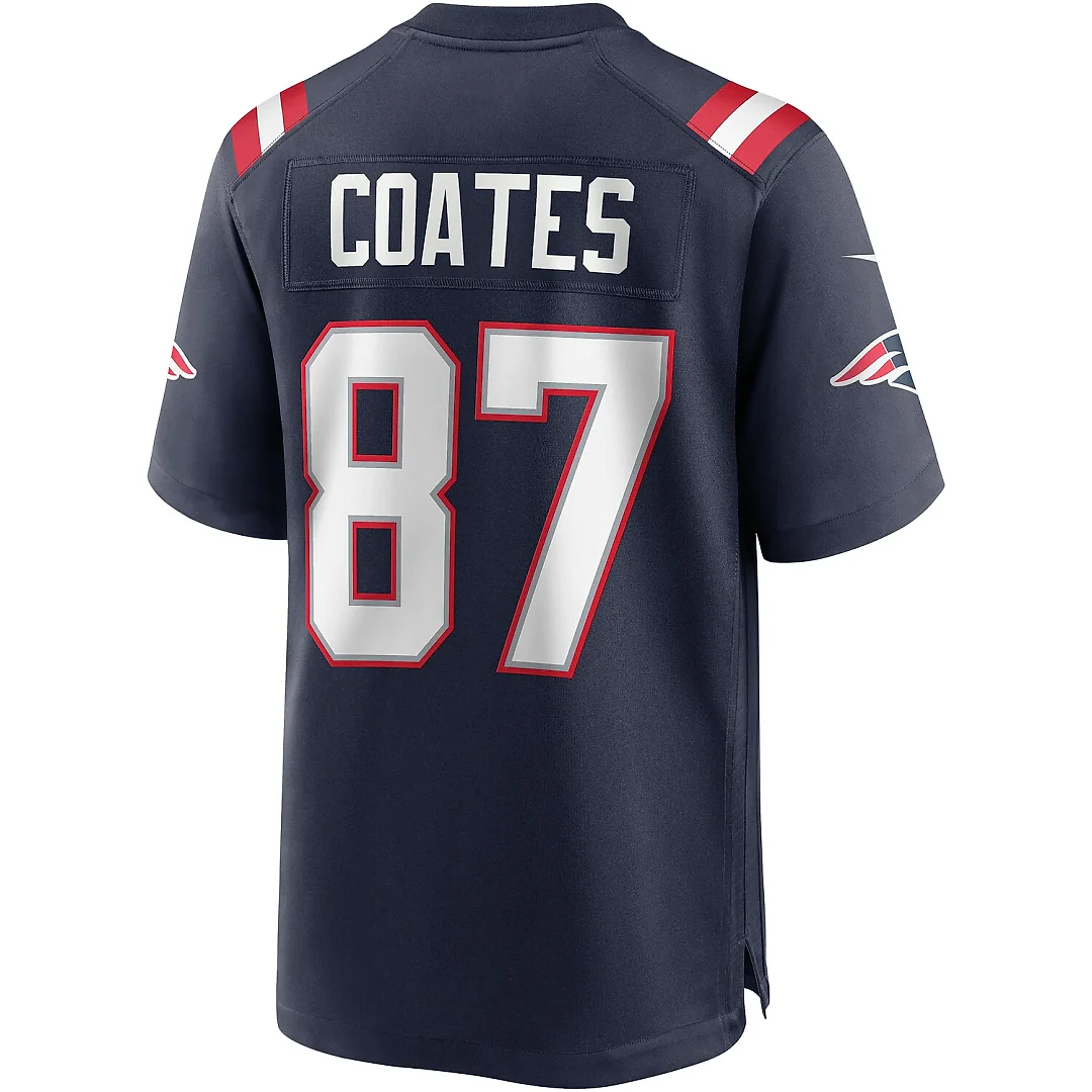 Zennovawear Ben Coates New England Patriots Game Retired Player Jersey - Navy