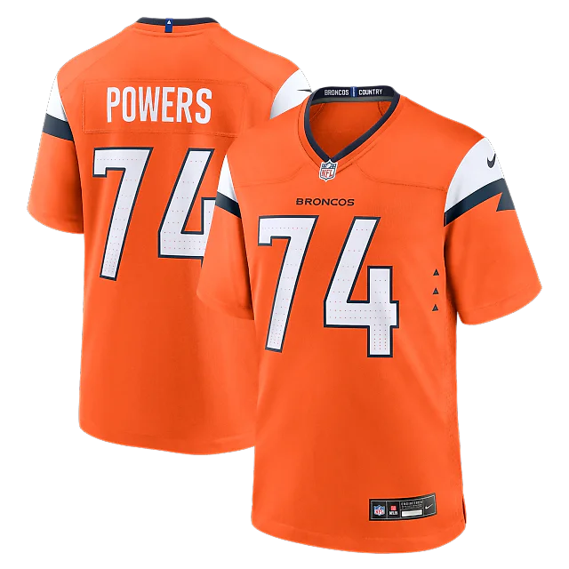 Zennovawear Ben Powers Denver Broncos Team Game Jersey - Orange