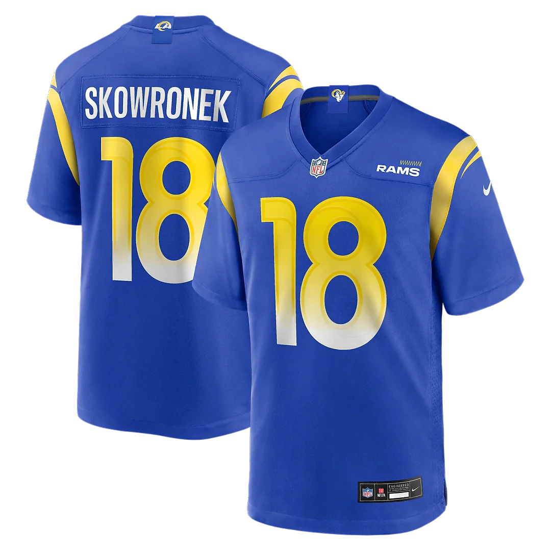 Zennovawear Ben Skowronek Los Angeles Rams Game Jersey - Royal