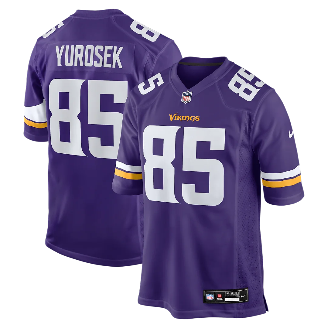 Zennovawear Ben Yurosek Minnesota Vikings Team Game Jersey - Purple