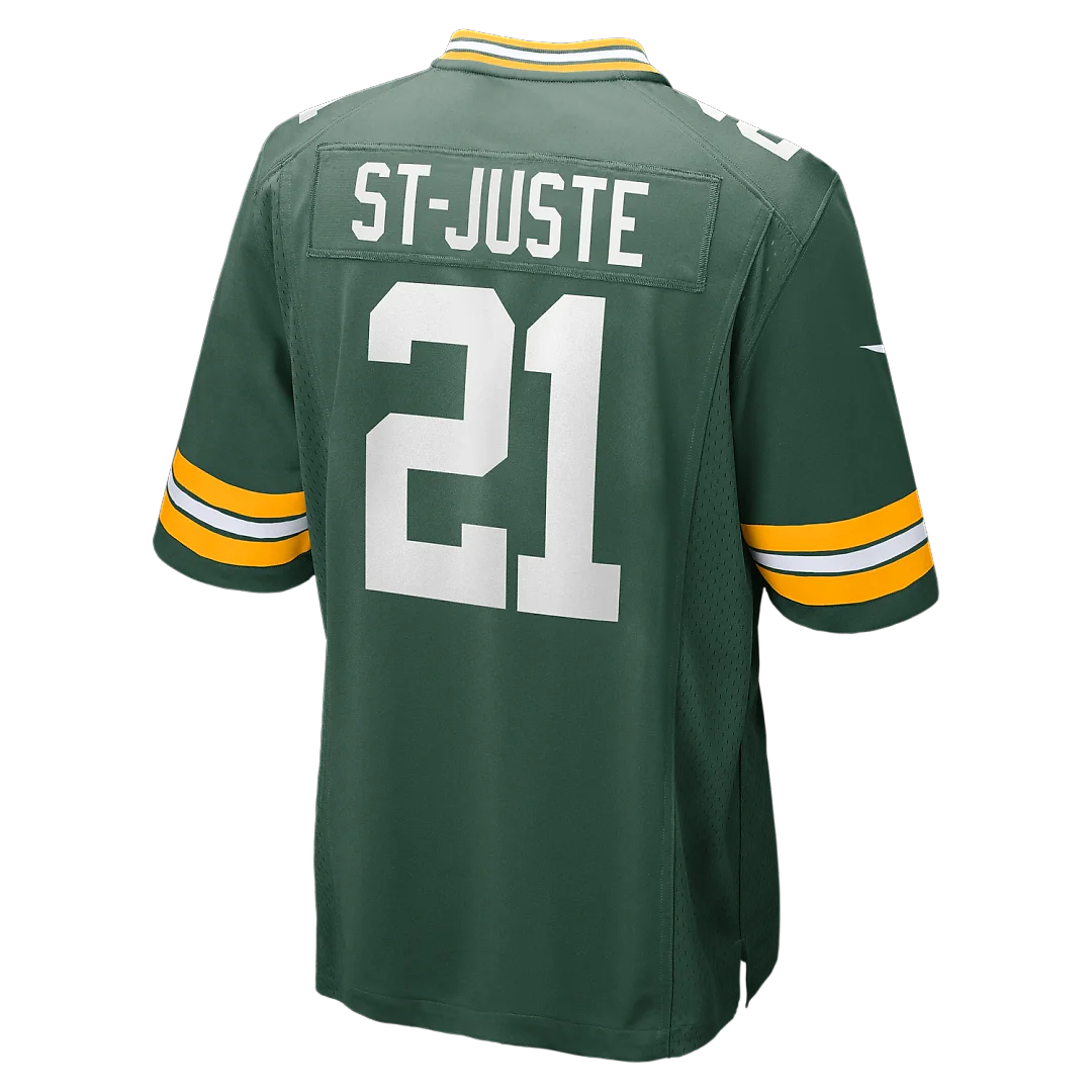 Zennovawear Benjamin St-Juste Green Bay Packers Team Game Jersey - Green