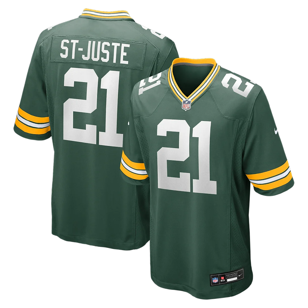 Zennovawear Benjamin St-Juste Green Bay Packers Team Game Jersey - Green
