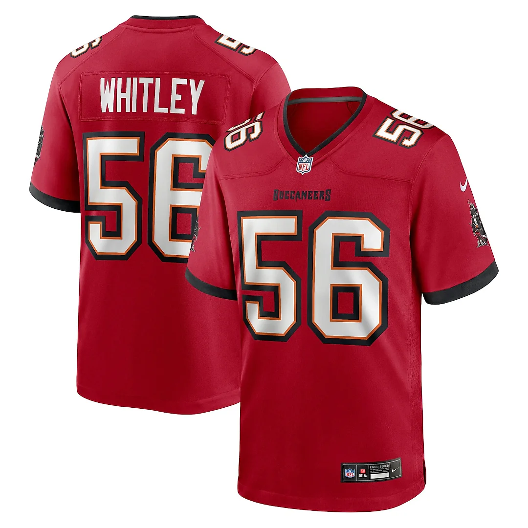 Zennovawear Benton Whitley Tampa Bay Buccaneers Team Game Jersey - Red