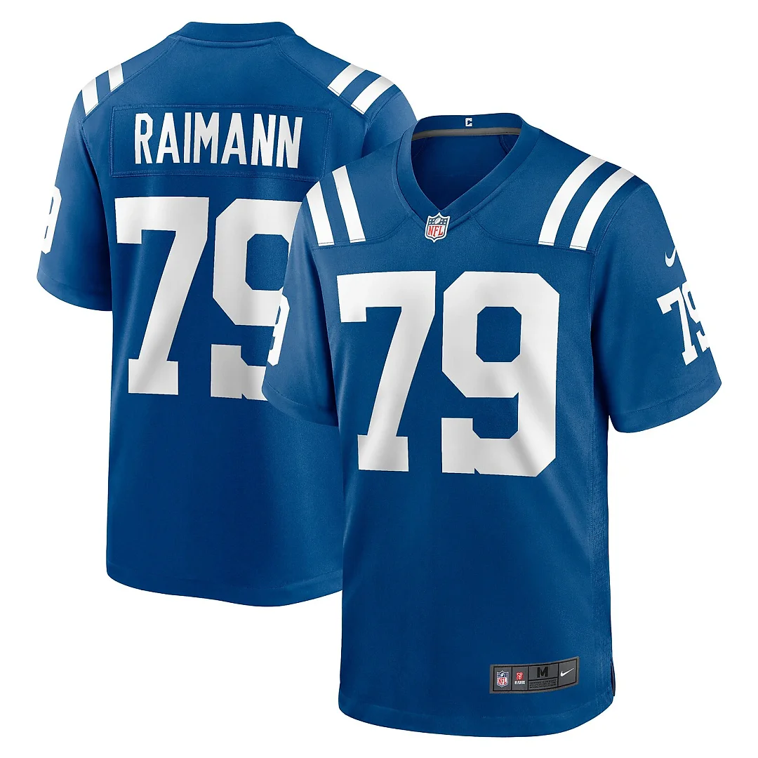 Zennovawear Bernhard Raimann Indianapolis Colts Player Game Jersey - Royal
