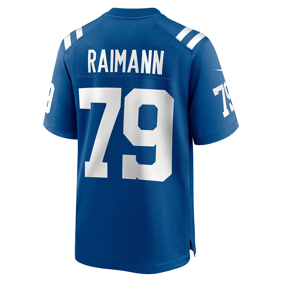 Zennovawear Bernhard Raimann Indianapolis Colts Player Game Jersey - Royal