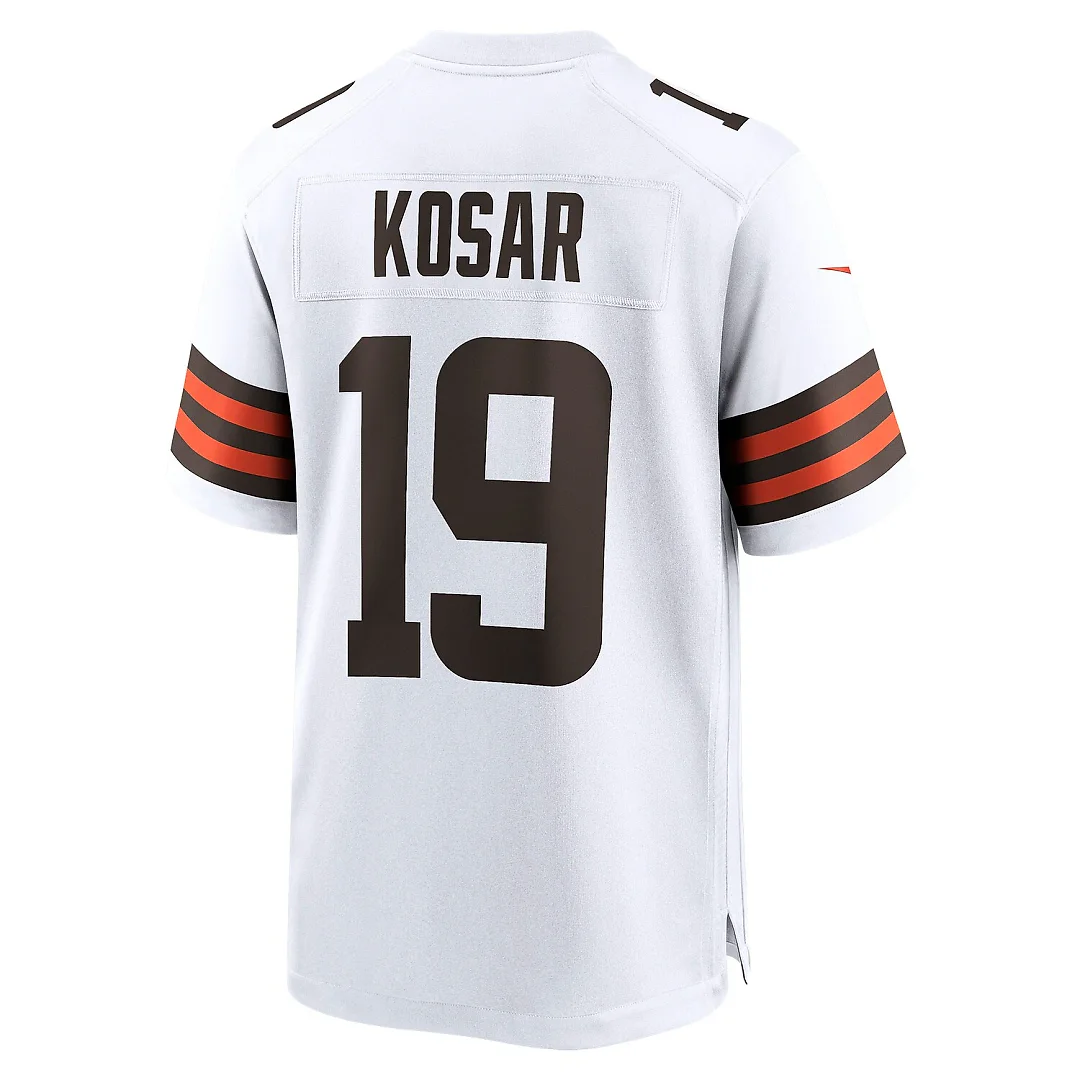 Zennovawear Bernie Kosar Cleveland Browns Retired Player Game Jersey - White