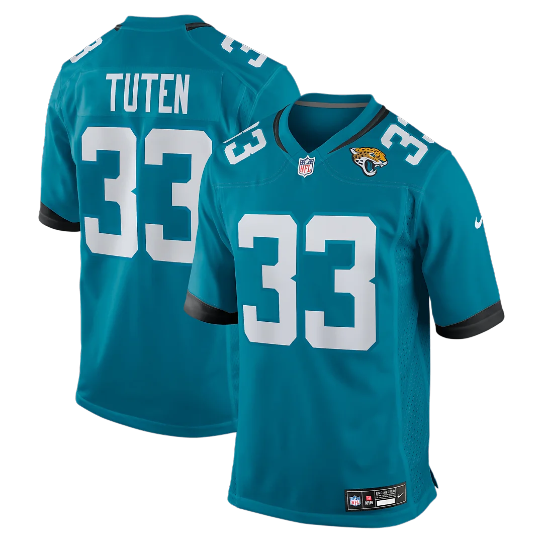 Zennovawear Bhayshul Tuten Jacksonville Jaguars Team Game Jersey - Teal
