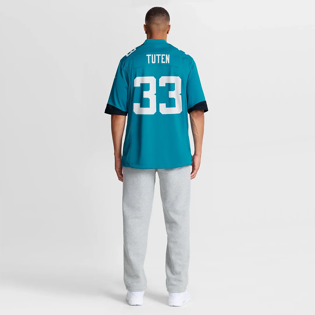 Zennovawear Bhayshul Tuten Jacksonville Jaguars Team Game Jersey - Teal