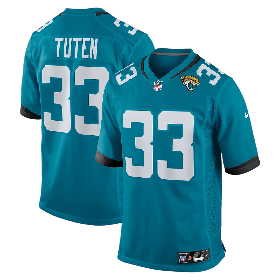 Zennovawear Bhayshul Tuten Jacksonville Jaguars Team Game Jersey - Teal