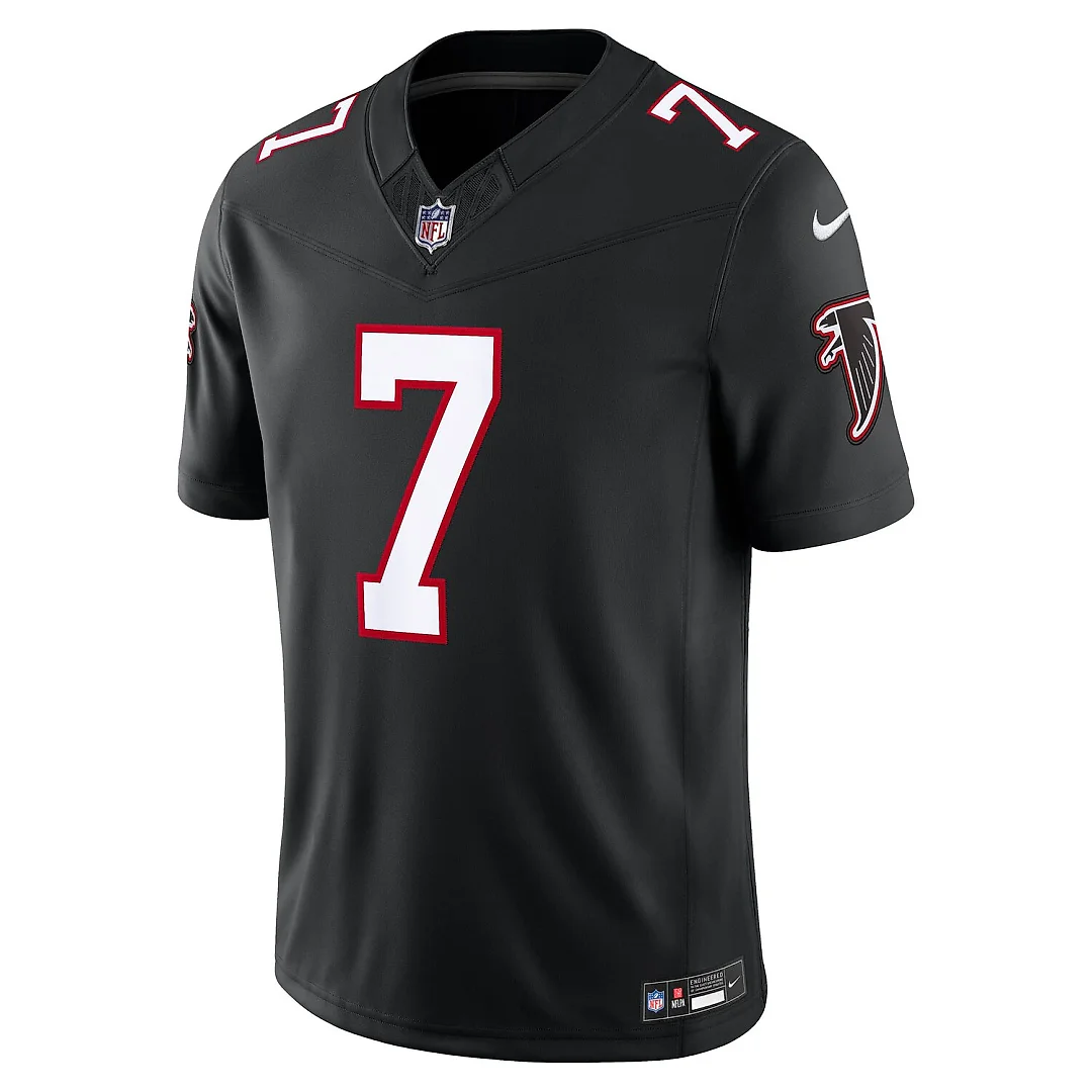Zennovawear Bijan Robinson Atlanta Falcons Alternate Throwback Vapor FUSE. Stitched Limited Jersey - Black