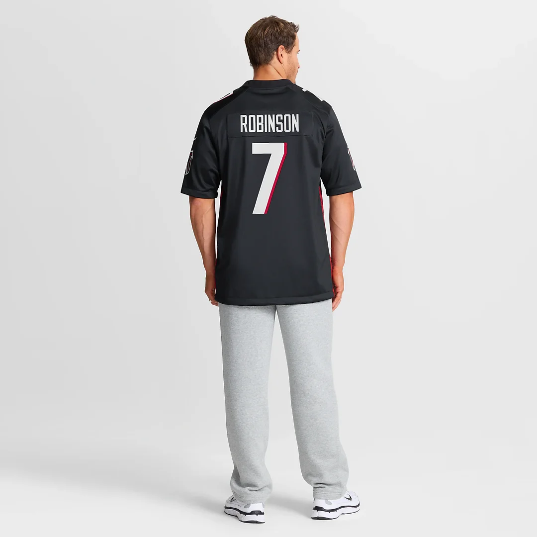 Zennovawear Bijan Robinson Atlanta Falcons Game Jersey - Black