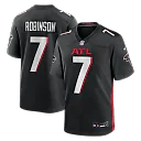 Zennovawear Bijan Robinson Atlanta Falcons Game Jersey - Black