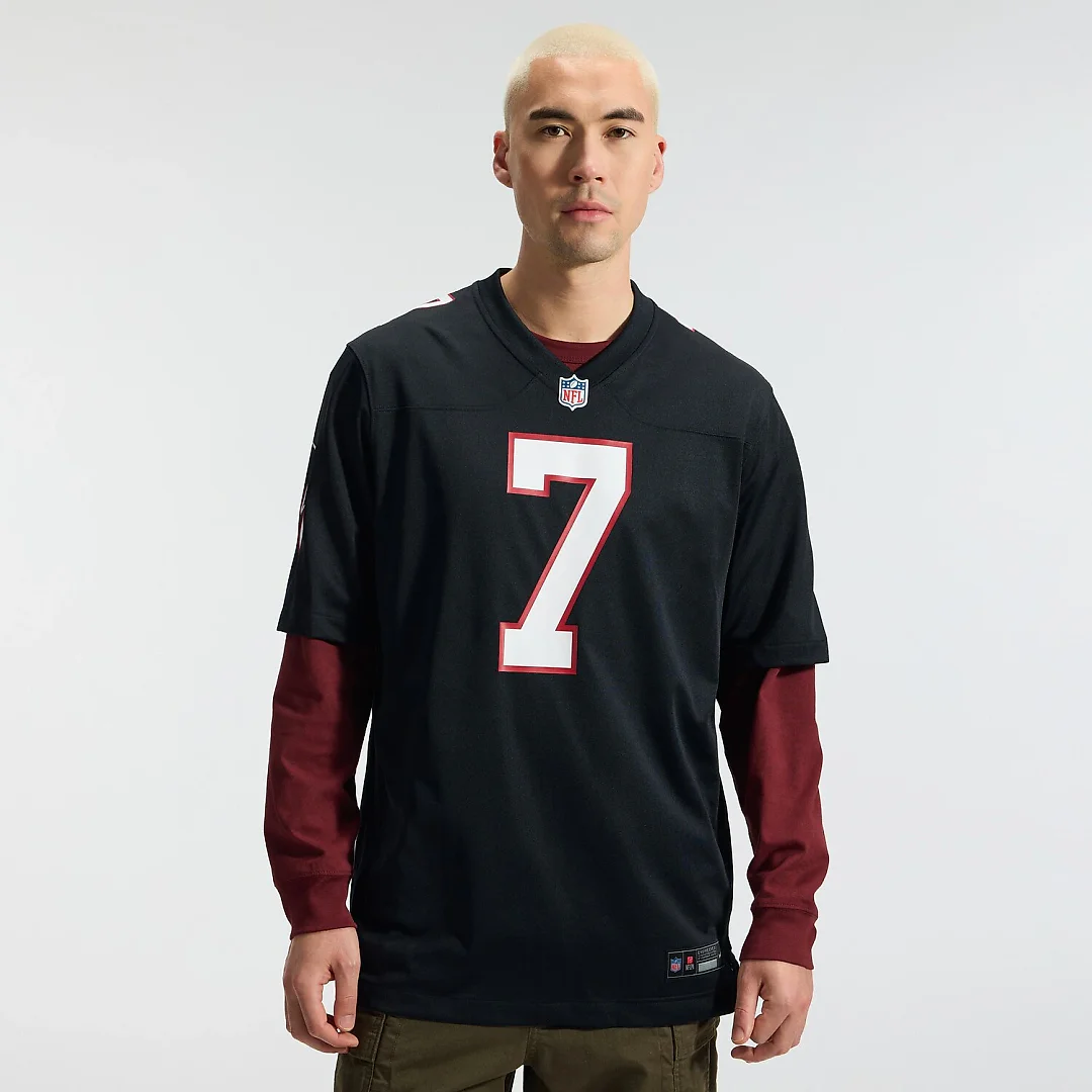 Zennovawear Bijan Robinson Atlanta Falcons Throwback Game Jersey - Black