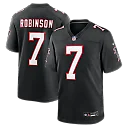 Zennovawear Bijan Robinson Atlanta Falcons Throwback Game Jersey - Black