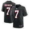 Zennovawear Bijan Robinson Atlanta Falcons Throwback Game Jersey - Black