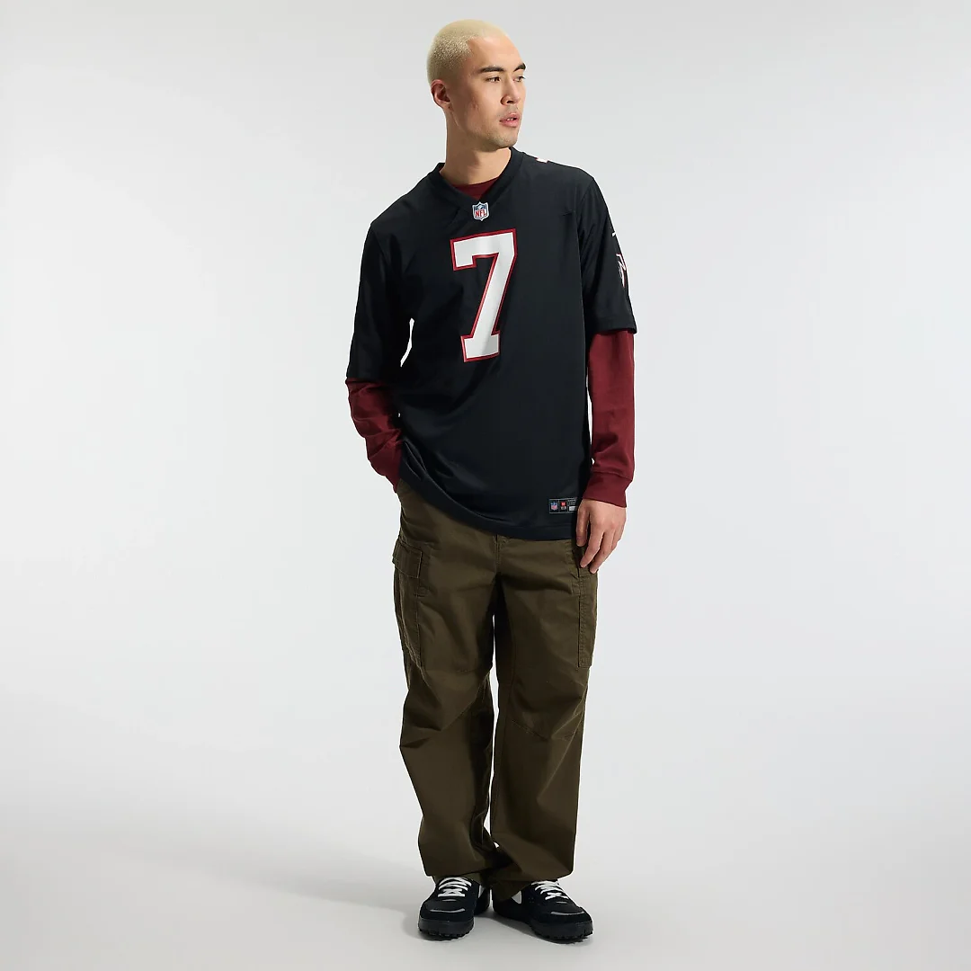 Zennovawear Bijan Robinson Atlanta Falcons Throwback Game Jersey - Black