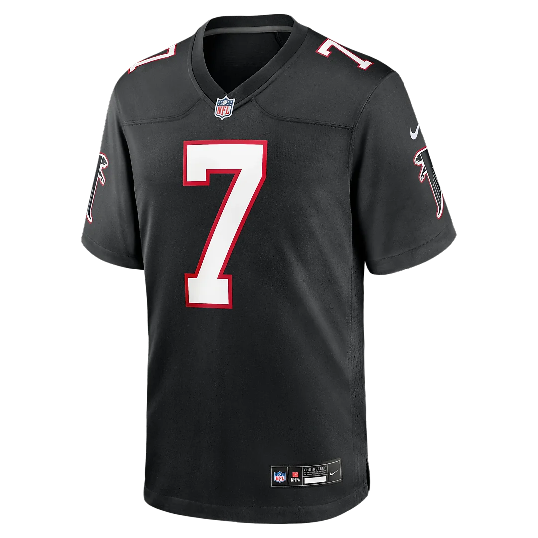 Zennovawear Bijan Robinson Atlanta Falcons Throwback Game Jersey - Black