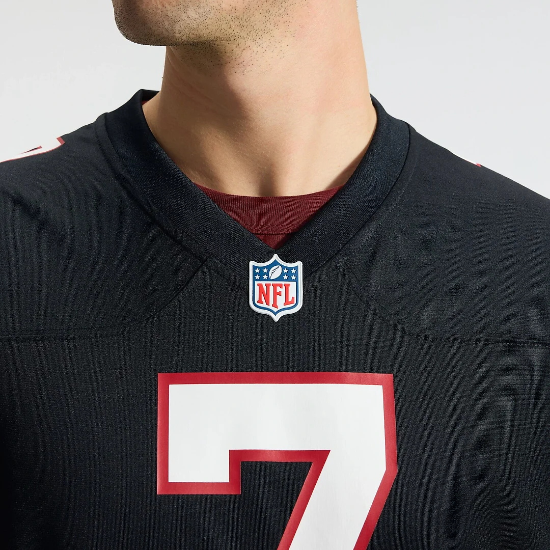 Zennovawear Bijan Robinson Atlanta Falcons Throwback Game Jersey - Black