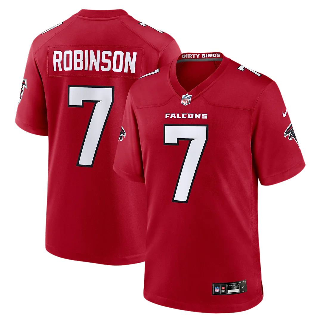 Zennovawear Bijan Robinson Atlanta Falcons Game Jersey - Red