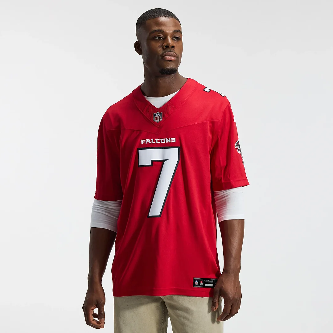 Zennovawear Bijan Robinson Atlanta Falcons Team Vapor FUSE. Stitched Limited Jersey - Red