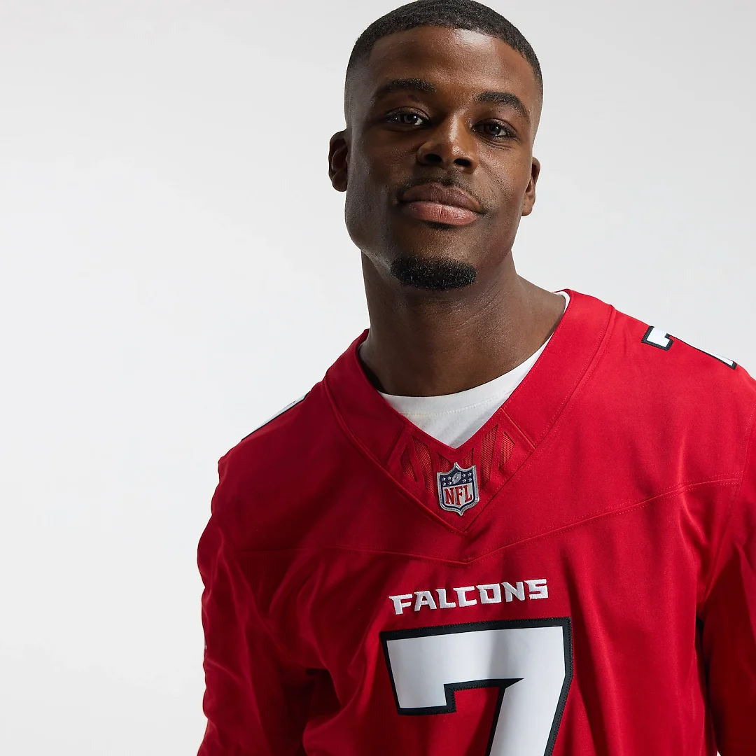 Zennovawear Bijan Robinson Atlanta Falcons Team Vapor FUSE. Stitched Limited Jersey - Red
