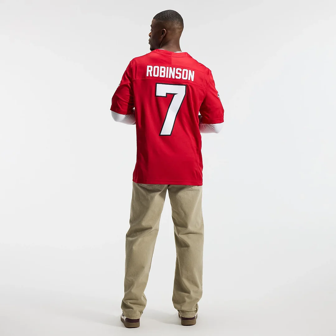 Zennovawear Bijan Robinson Atlanta Falcons Team Vapor FUSE. Stitched Limited Jersey - Red