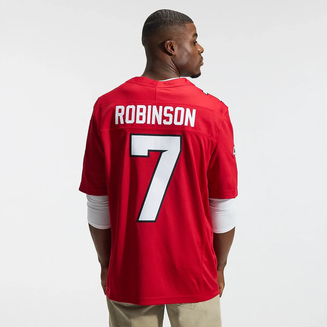 Zennovawear Bijan Robinson Atlanta Falcons Team Vapor FUSE. Stitched Limited Jersey - Red