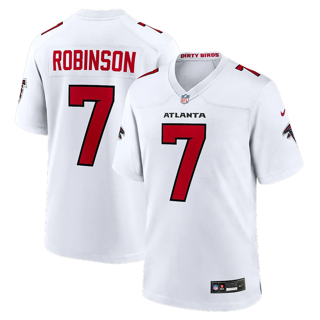 Zennovawear Bijan Robinson Atlanta Falcons Game Jersey - White