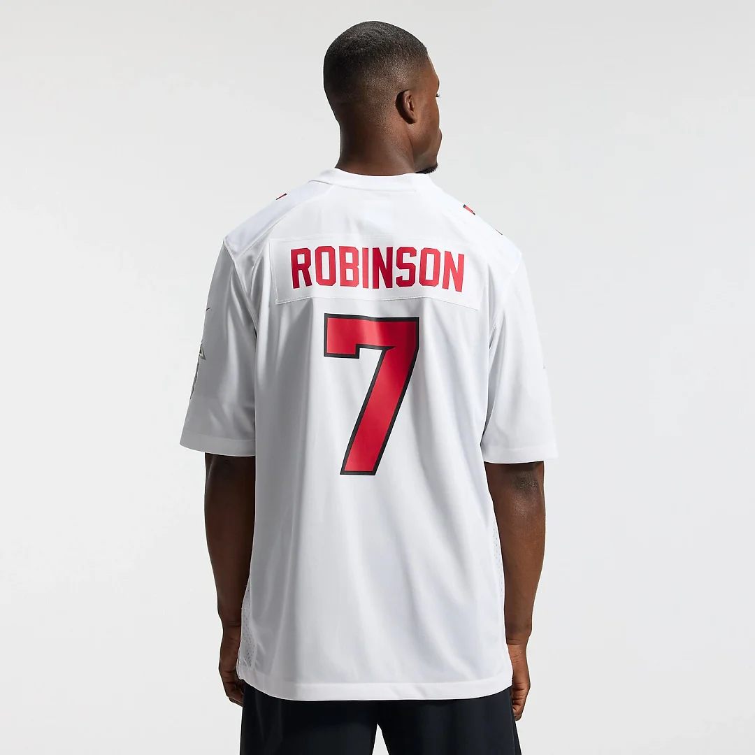 Zennovawear Bijan Robinson Atlanta Falcons Game Jersey - White