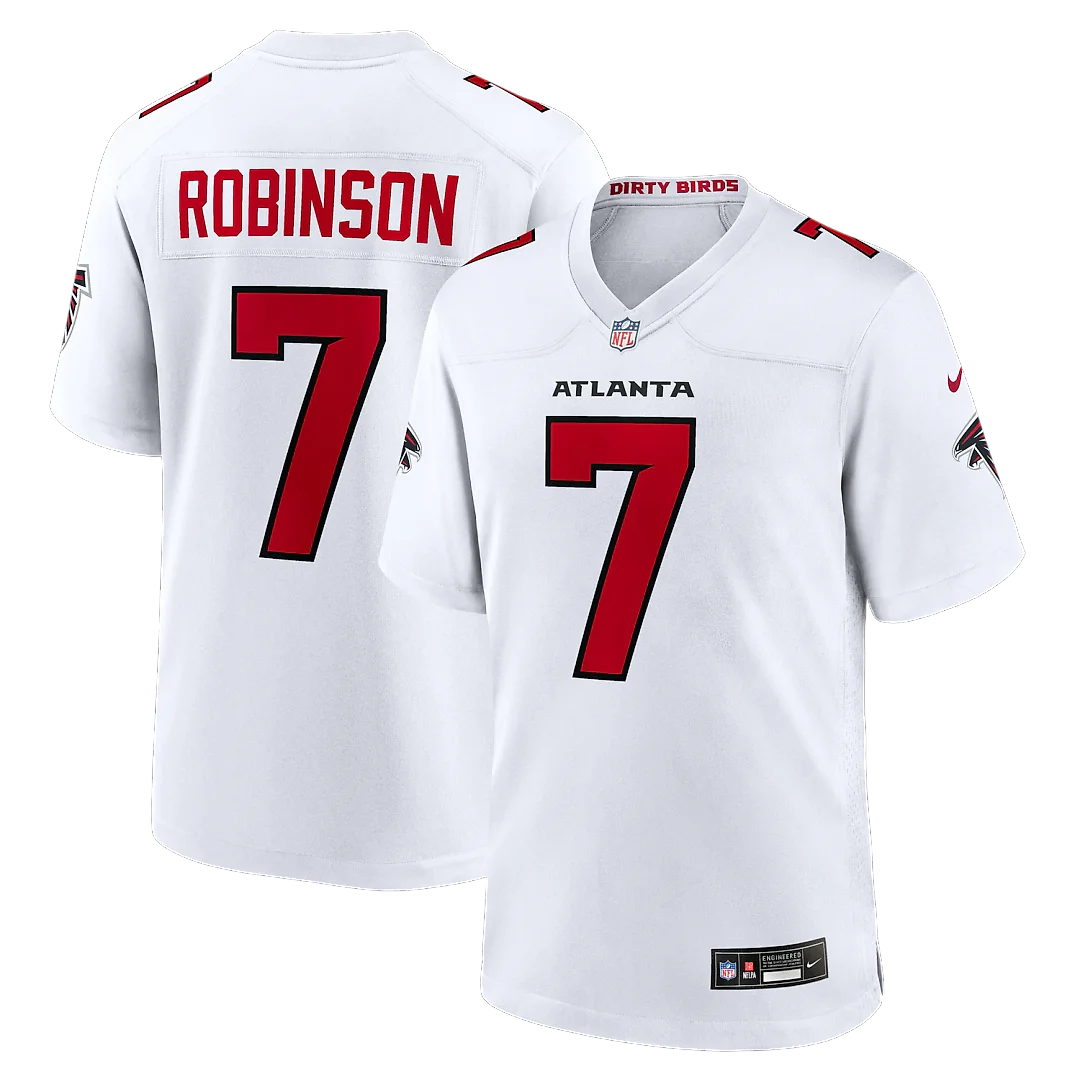 Zennovawear Bijan Robinson Atlanta Falcons Game Jersey - White