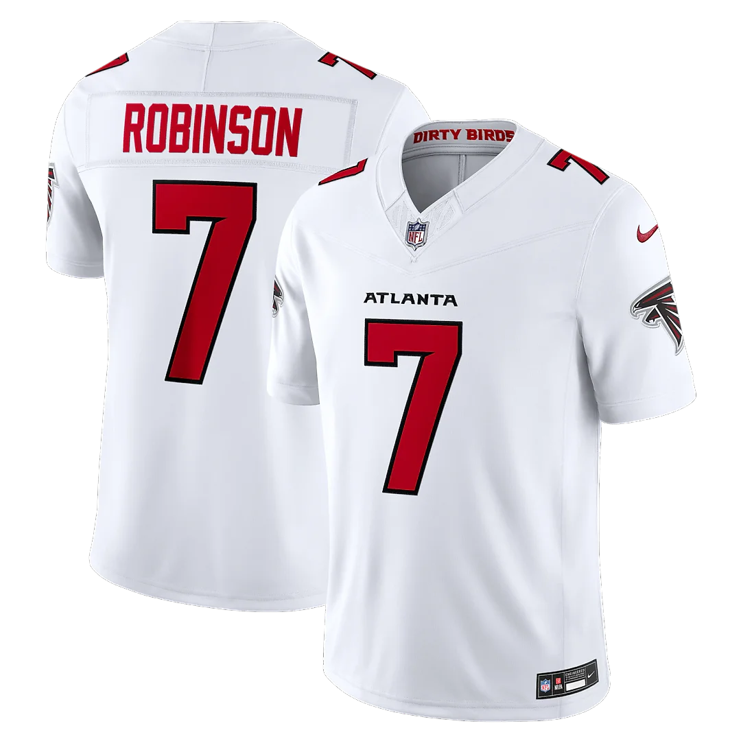 Zennovawear Bijan Robinson Atlanta Falcons Vapor FUSE. Stitched Limited Jersey - White