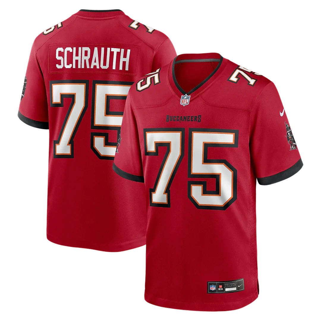 Zennovawear Billy Schrauth Tampa Bay Buccaneers Team Game Jersey - Red