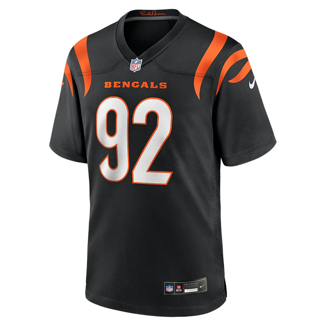 Zennovawear B.J. Hill Cincinnati Bengals Game Jersey - Black